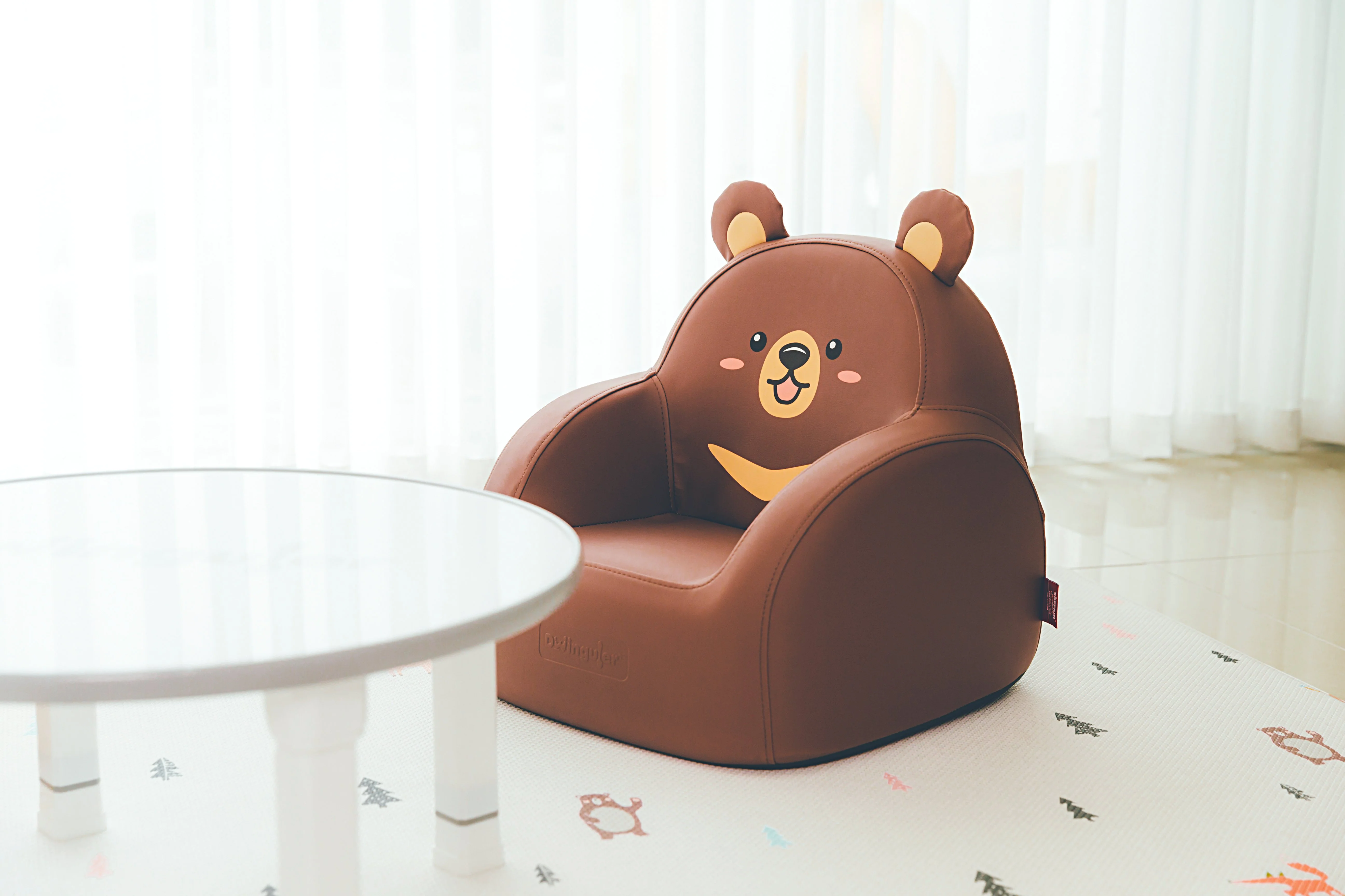Dwinguler Bear Friends - Soffkin Leather Kids Sofa - Image 13